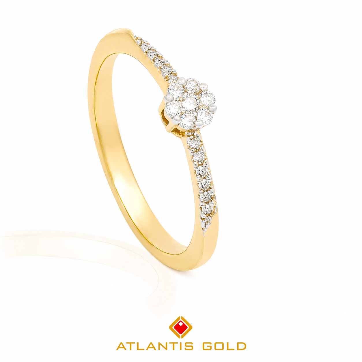 Inel Astra - Diamante, Aur galben 14K