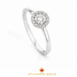 Inel Angel Glow - Diamante, Aur alb 14K