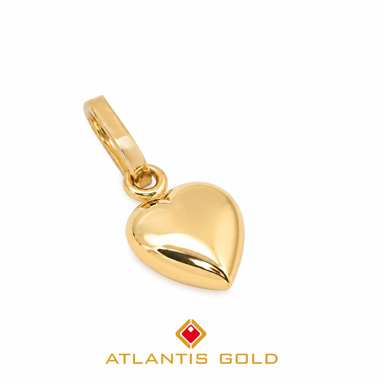 Pandantiv Coeur Élégance din Aur 14K