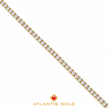 Brățară Crystal Line din aur 14K