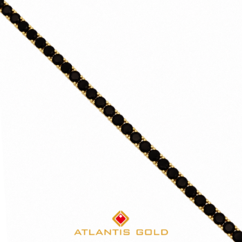 Brățară Black Velvet din Aur de 14K