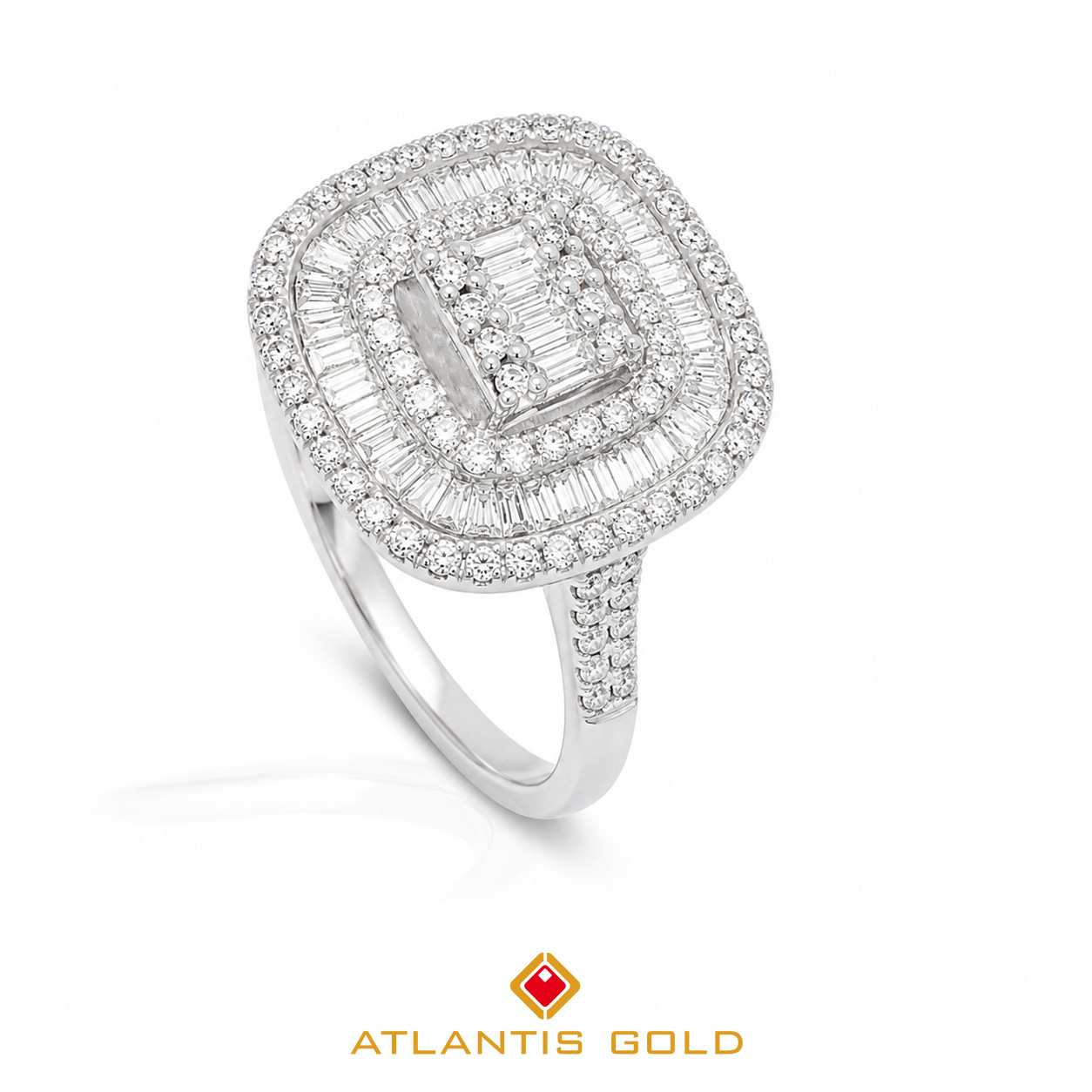 Inel Imperya - Diamante, Aur alb 18K